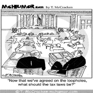 tax cartoon loopholes