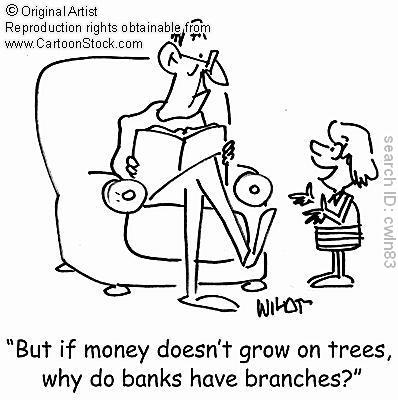money doesn't grow on trees