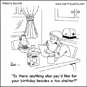 tax cartoon shelter