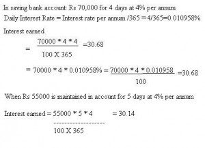 calculation of interest
