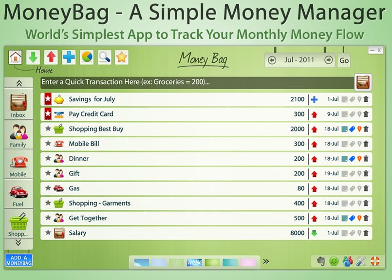 Money Bag UI