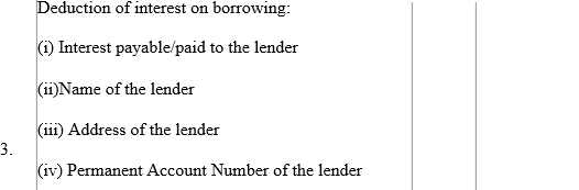 Form 12BB Claim House Loan Details to Employer 