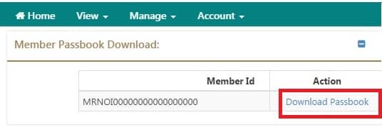 New UAN Unified portal Download Passbook