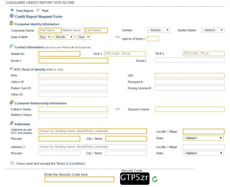 How to Get Free Credit Report in India