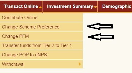 NPS How to change Pension Fund Manager online